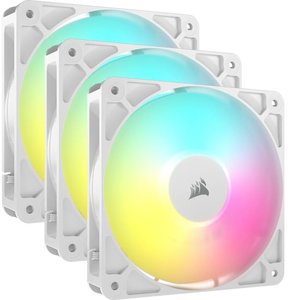 מאווררים לבן למארז CORSAIR RS120 ARGB TRIPLE 3X