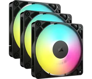 מאווררים שחור CORSAIR RS120-R ARGB 3x Triple