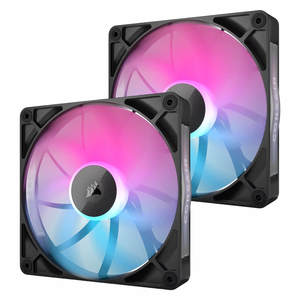 מאווררים 2 שחור+בקר CORSAIR RX140 IC LINK 2x + Hub