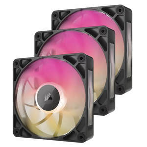 מאוורר שחור CORSAIR RX120 MAX 3x KIT ICUE RGB