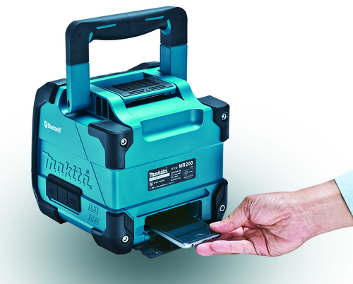 שימוש בגוף רמקול בלוטוס נטען DMR200Z MAKITA 12Vmax / 14.4V / 18V 