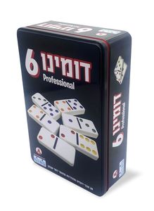 דומינו קלאסי 6 באריזת מתכת