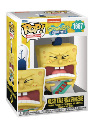 בובת פופ בובספוג עם פיצה | Funko Pop! Spongebob Squarepants Spongebob with Pizza 1667