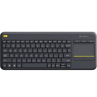 מקלדת עם משטח מגע Logitech Wireless Touch Keyboard K400 Plus לוגיטק