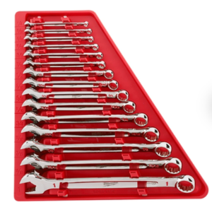 סט 15 מפתחות קומבינציה Milwaukee SAE במידות אינץ׳ עם אחיזת MAX BITE 