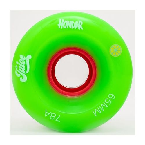 HONDAR JUICE WHEELS 65mmX32mm 78A GREEN SET OF 4