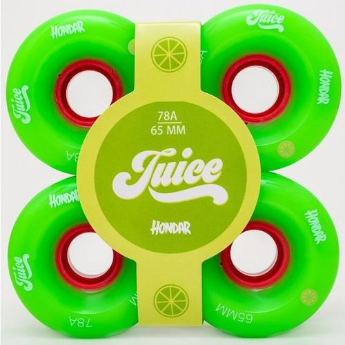 HONDAR JUICE WHEELS 65mmX32mm 78A GREEN SET OF 4