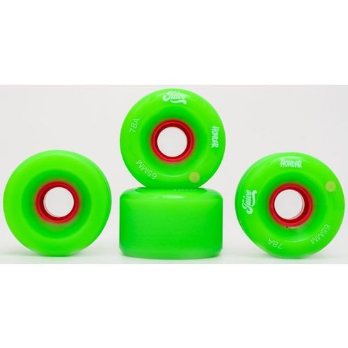 HONDAR JUICE WHEELS 65mmX32mm 78A GREEN SET OF 4