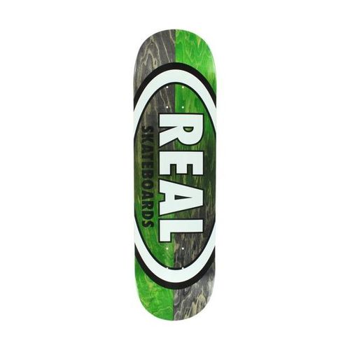 REAL TEAM DOUBLE DIP OVAL BLACK/GREEN DECK 8.75