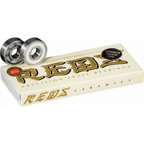 מסבים סט של 8 Bones Ceramic Super REDS Skateboard Bearings