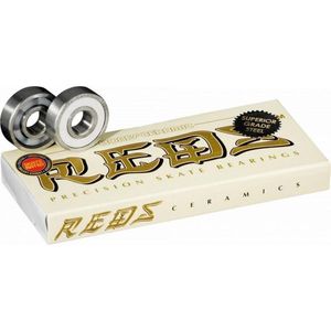 מסבים סט של 8 Bones Ceramic Super REDS Skateboard Bearings