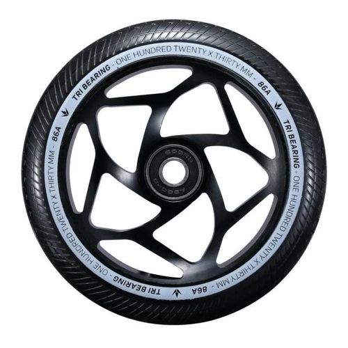 גלגל לקורקינט פעלולים Blunt Tri Bearing Wheel - Black/Black120mm x 30mm