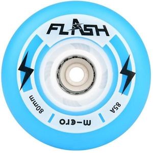 גלגלים סט של 4 MICRO FLASH WHEELS 76MM 85A BLUE
