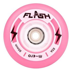 גלגלים סט של 4 MICRO FLASH WHEELS 76MM 85A PINK