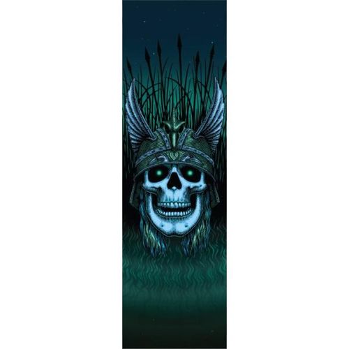Powell Peralta Anderson Green Skull Grip Tape Sheet 9 x 33
