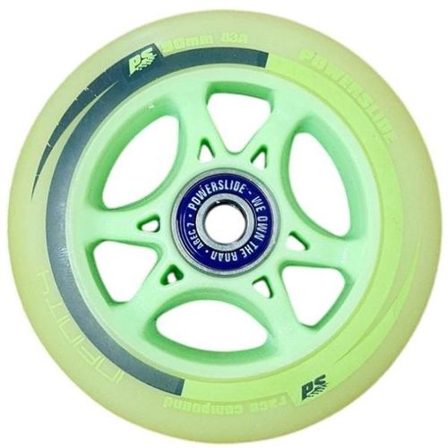 סט של 8 גלגלים כולל מיסבים וספייסרים POWERSLIDE 90MM 83A WHEELS 8PACK