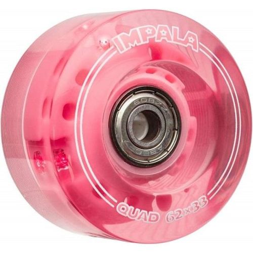 Impala Light Up Rollerskates Wheels Pink 62mm 82A 4pack
