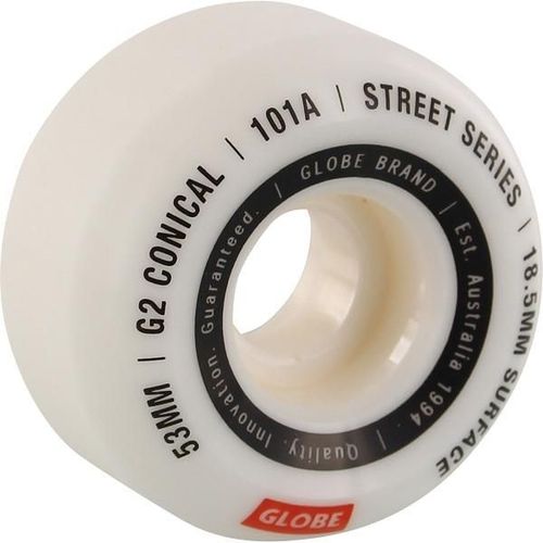 Globe G2 Conical Street Wheel White/Essential 53mm