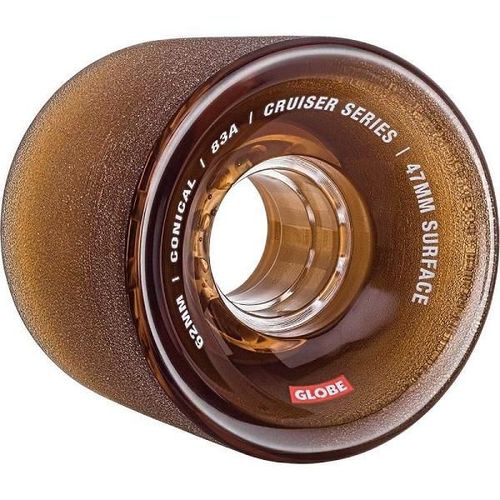 גלגלים לסקייטבורד Globe Conical Cruiser Wheels Clear Coffee 62mm/83A