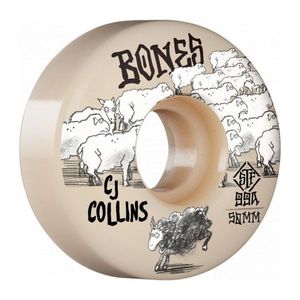BONES STF Collins Black Sheep Skateboard Wheels 50mm V3 Slim 99A 4pk