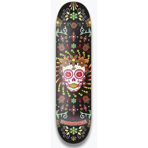HYDROPONIC MEXICAN SKULL Black Catrina DECK ONLY 8.25