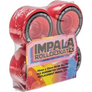 Impala Rollerskates Wheels Red 58mm 82A 8pack