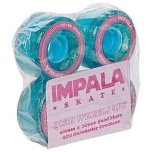Impala Rollerskates Wheels Holographic Glitter 58mm 82A 8pack