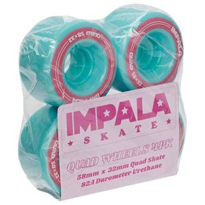 Impala Rollerskates Wheels Aqua 58mm 82A 8pack