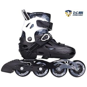 רולר בליידס מתכוונן לילדים FLYING EAGLE S5S+ BLACK
