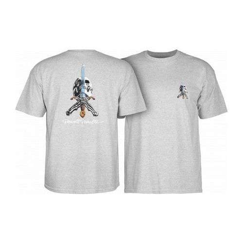 Powell Peralta Skull & Sword T-shirt - Grey