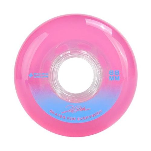 גלגלים סט של 4 MICRO CRYSTAL WHEELS 80MM 82A PINK