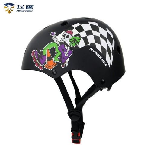 FLYING EAGLE NIGHT RIDER HELMET BLACK M (55-58CM)