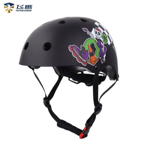 FLYING EAGLE NIGHT RIDER HELMET BLACK M (55-58CM)