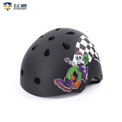 FLYING EAGLE NIGHT RIDER HELMET BLACK S (52-55CM)