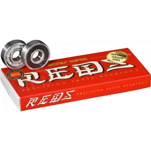 מסבים סט של 8 Bones Super REDS Skateboard Bearings