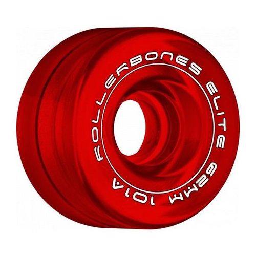 גלגלים לגלגליות Rollerbones Art Elite Competition Wheels Clear Red 62mm 101A 8pk