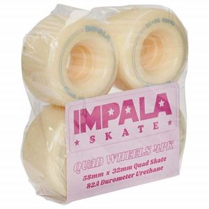Impala Rollerskates Wheels Pastel Yellow 58mm 82A 8pack