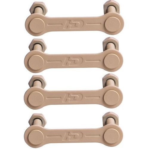 HONDAR Studded Hardware mounting Plates 1.25'' BEIGE