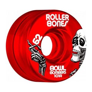גלגלים לגלגליות Rollerbones Bowl Bombers Wheels Red 62mm 101A 8pk