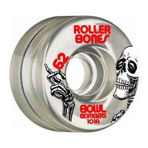 גלגלים לגלגליות Rollerbones Bowl Bombers Wheels Clear 62mm 101A 8pk
