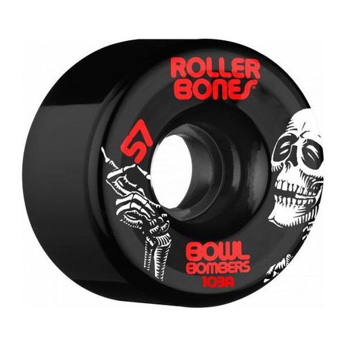 גלגלים לגלגליות Rollerbones Bowl Bombers Wheels 57mm 103A 8pk Black