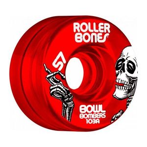 גלגלים לגלגליות Rollerbones Bowl Bombers Wheels 57mm 103A 8pk Red