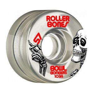 גלגלים לגלגליות Rollerbones Bowl Bombers Wheels 57mm 103A 8pk Clear
