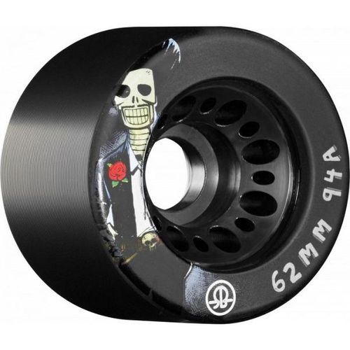 גלגלים לגלגליות Rollerbones Day of the Dead Speed Wheels 62mm x 94a Black 8pk