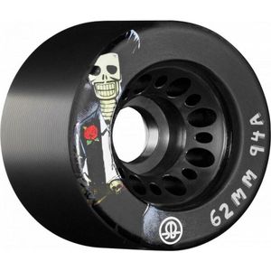 גלגלים לגלגליות Rollerbones Day of the Dead Speed Wheels 62mm x 94a Black 8pk