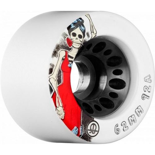 גלגלים לגלגליות Rollerbones Day of the Dead Speed Wheels 62mm x 92a White 8pk