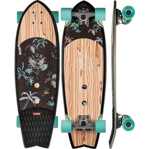 GLOBE 30 Sun City Olivewood/Neon Jungle Cruiser Complete