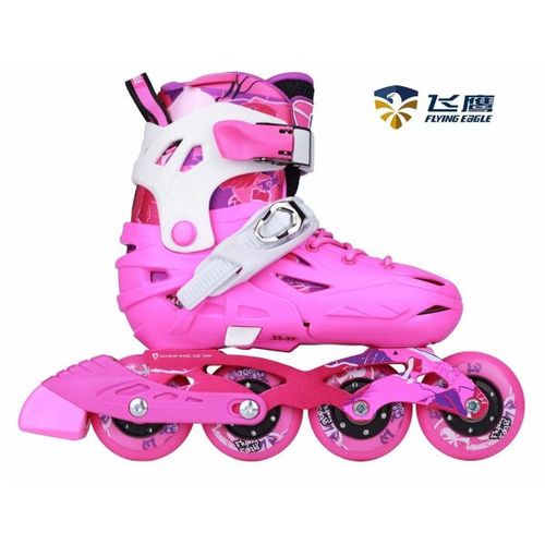 רולר בליידס מתכוונן לילדים FLYING EAGLE S5S+ PINK