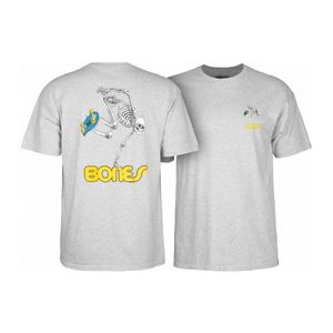 Powell Peralta Skate Skeleton T-shirt - Grey