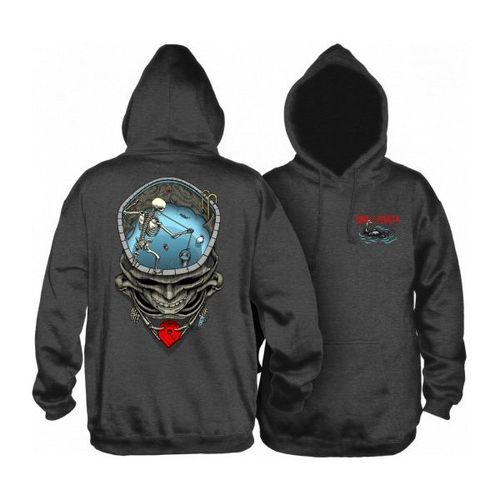 Powell Peralta Pro Mighty Pool Hooded Sweatshirt Charcoal